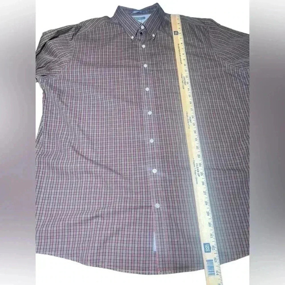 Eddie Bauer Plaid Flannel Button Down Shirt Men Classic Fit Long Sleeve T2XL - Picture 7 of 16